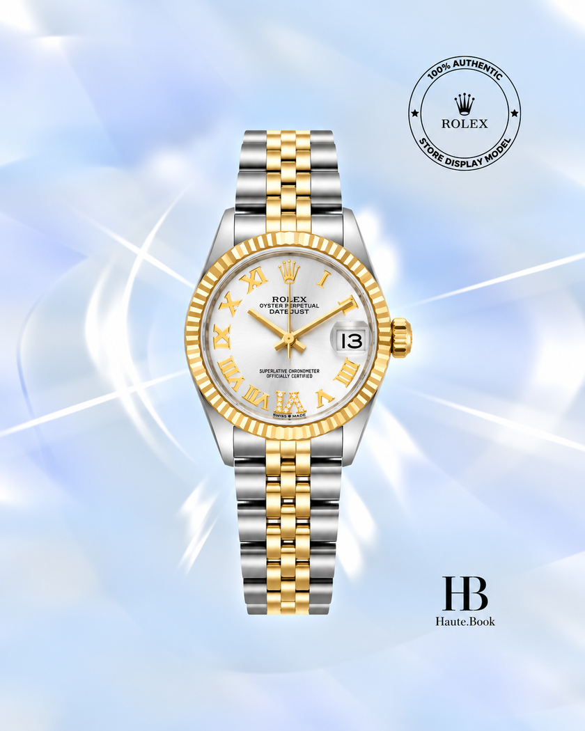 [Store Display] Rolex Datejust Silver Roman Dial Yellow Rolesor Jubilee 31 mm