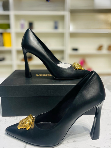 VERSACE  Medusa Sandals - Black (@Delhi Shoes) image 1
