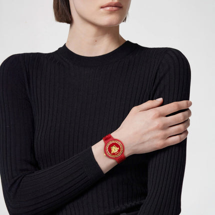 VERSACE Medusa Pop Quartz Red Dial Ladies Watch image 1