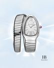 [Brand New] BVLGARI Serpenti Tubogas Silver SP35C6SDS.1T/L 35 mm