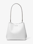 MICHAEL KORS Pratt Medium Shoulder Bag - Optic White image 0