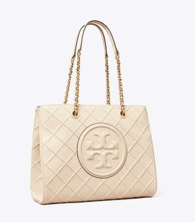 TORY BURCH Fleming Soft Chain Tote - New Cream image 1