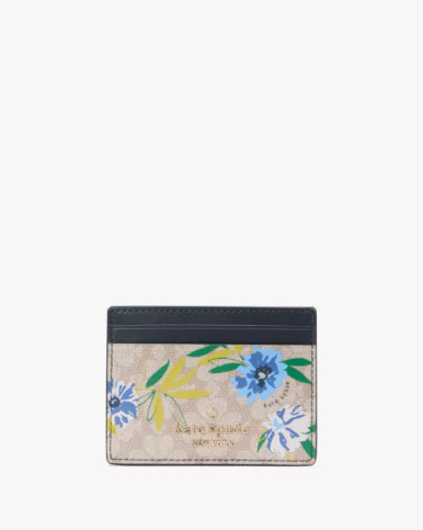 KATE SPADE Spade Flower Floral Small Slim Card Holder image 2