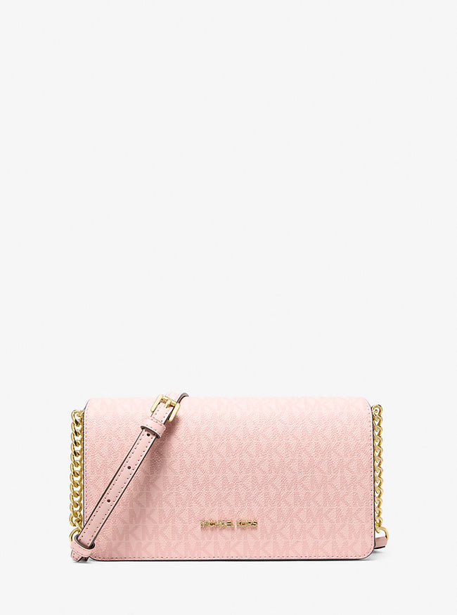 MICHAEL KORS Jet Set Medium Signature Logo Crossbody Bag - POWDER BLUSH image 0
