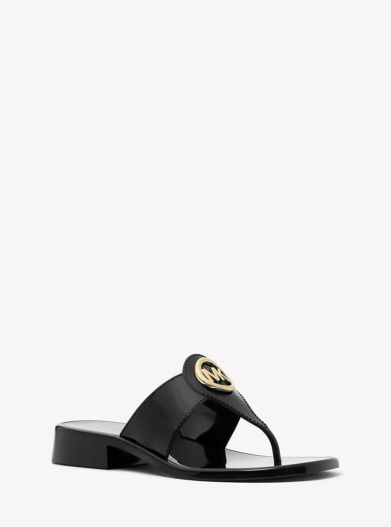 MICHAEL KORS Hannah Jelly T-Strap Sandal - Black image 0