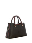 Guess Kiran Logo Satchel - Brown image 2