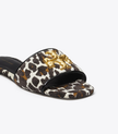 TORY BURCH Eleanor Slide - Reva Leopard  Perfect Black image 1