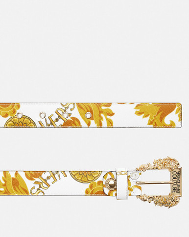 VERSACE JEANS Baroque Chain Couture Thin Belt With Buckle image 2