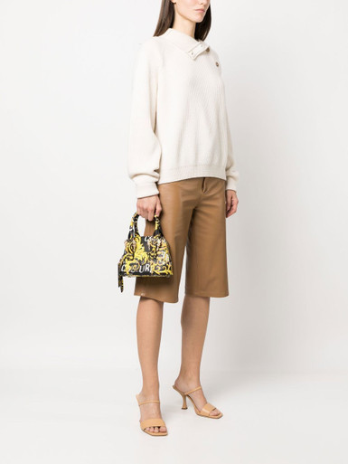 VERSACE JEANS COUTURE Barocco-print Faux Leather Mini Tote (Arriving In Delhi ) image 0