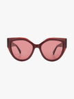 SALVATORE FERRAGAMO Burgundy Cat Eye Ladies Sunglasses (Arriving In Delhi) image 0