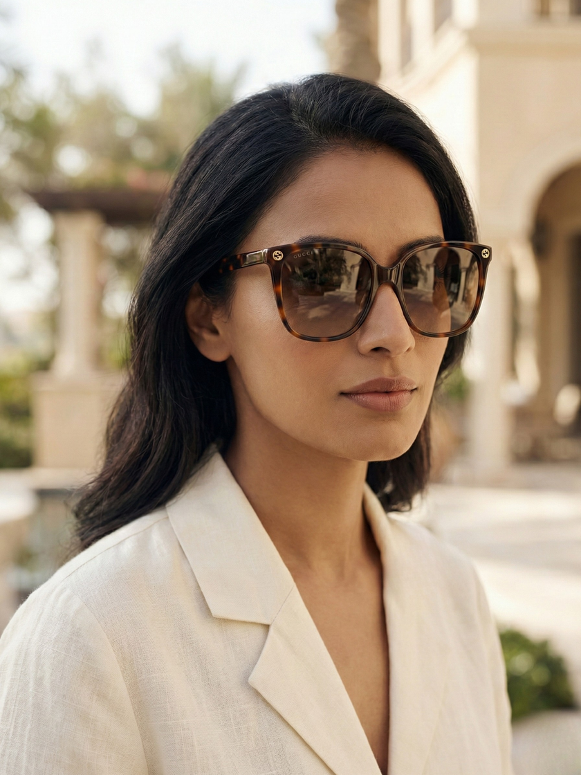 [AT DELHI] GUCCI GG0022S 002 Havana Sunglasses image 0