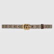 GUCCI  Gg Marmont Reversible Thin Belt - Beige image 4