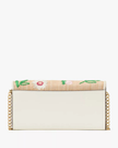 KATE SPADE Phoebe Straw Turnlock Wallet-on-chain image 2
