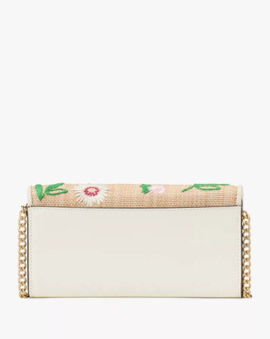 KATE SPADE Phoebe Straw Turnlock Wallet-on-chain image 2