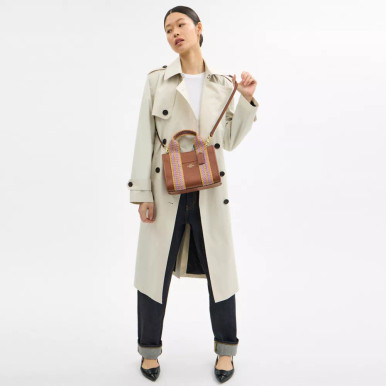 COACH Smith Tote Bag 24 - Gold/Redwood Multi image 0