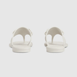 GUCCI Women's  Thong Sandals With Horsebit - White image 1