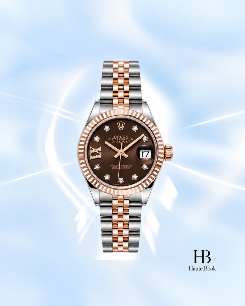 [Store Display] Rolex Lady-Datejust Chocolate Brown Star Diamond Dial 28 mm