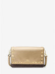 MICHAEL KORS Jet Set Small Studded Metallic and Logo Smartphone Crossbody Bag image 3