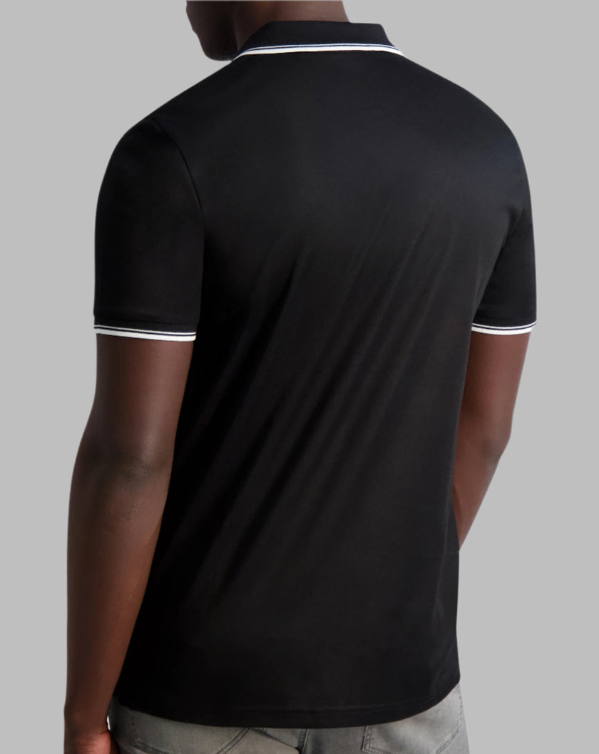 KARL LAGERFELD Karl Patch Polo - Black image 1