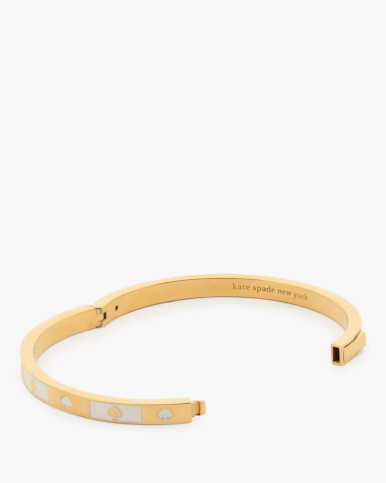 KATE SPADE Spot The Spade Enamel Block Hinge Bangle image 1