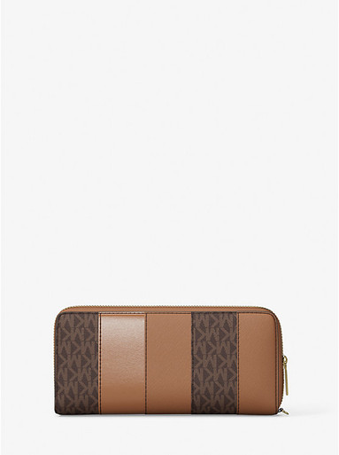 MICHAEL KORS Jet Set Large Studded Patchwork and Signature Logo Continental Wallet image 0