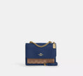 [AT DELHI] COACH Mini Klare Crossbody Bag In Signature Canvas - Deep Blue/Tan image 0