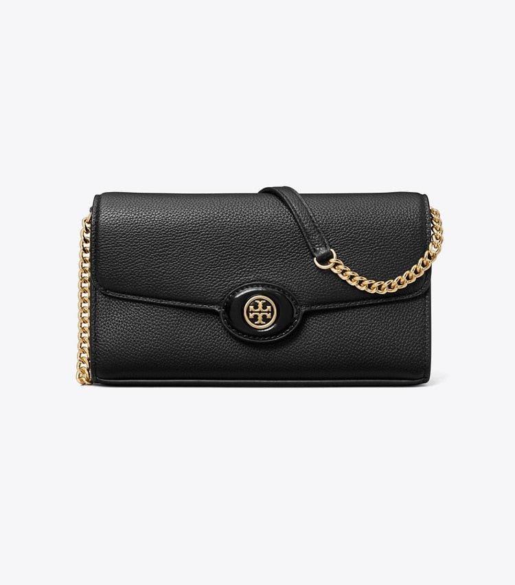 [AT DELHI] TORY BURCH  Robinson Pebbled Crossbody - Black image 0