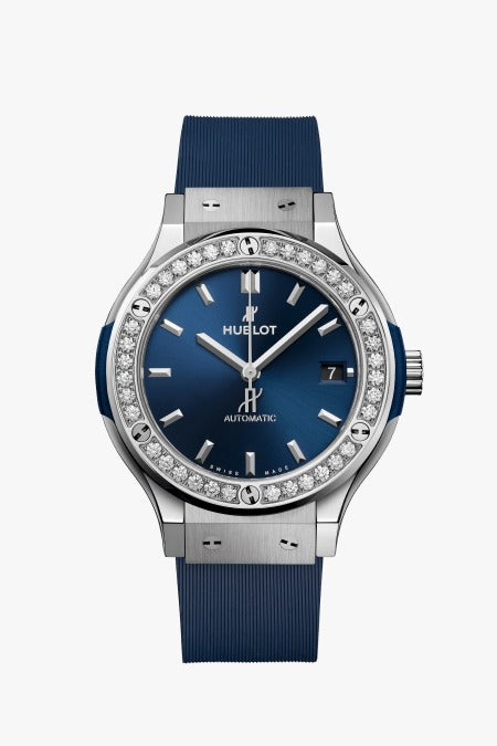[New] HUBLOT Classic Fusion Titanium Diamond 591.NX.7170.RX.1204 29 mm Women's Watch image 0