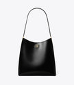 TORY BURCH Robinson Spazzolato Hobo Bag - Black image 1