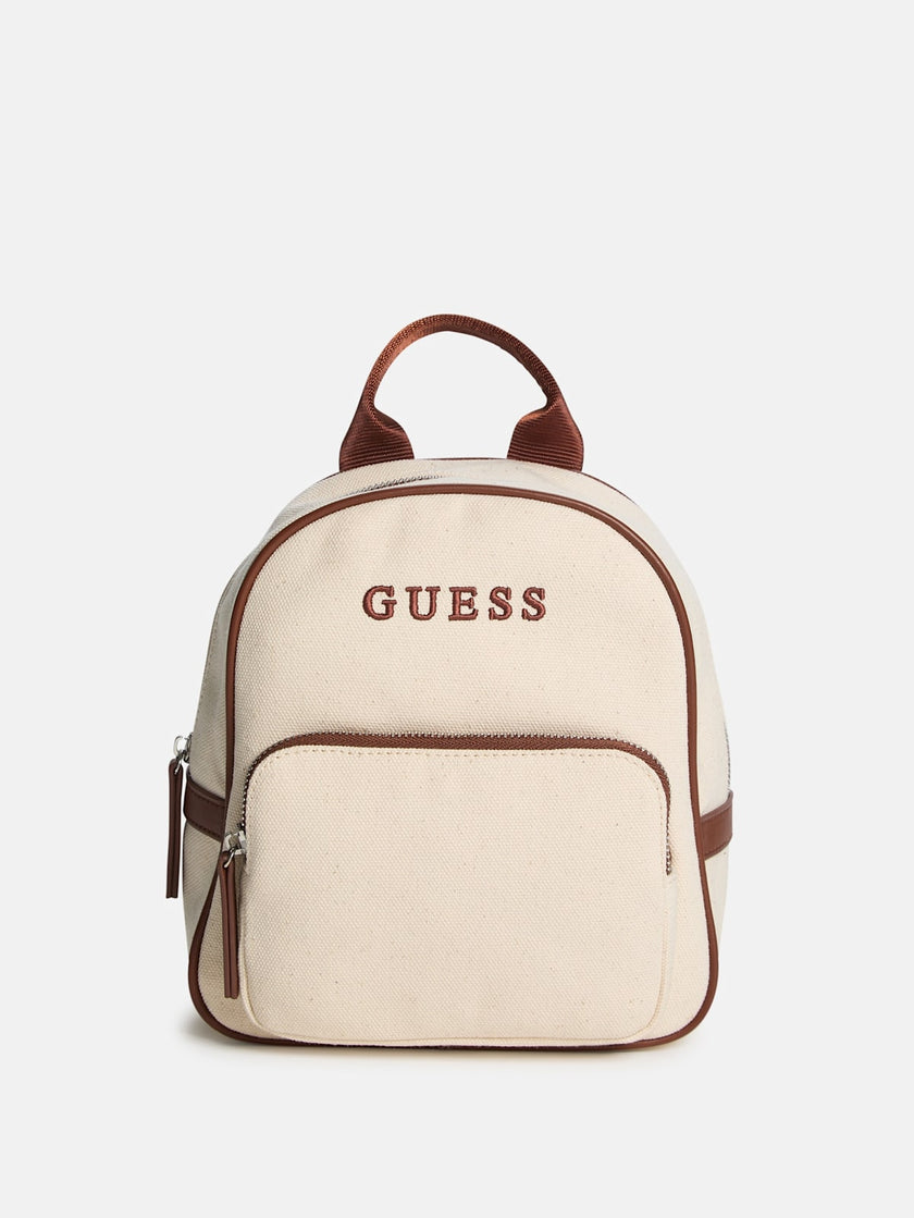 Guess Canvas Logo Backpack - Neutral image 0