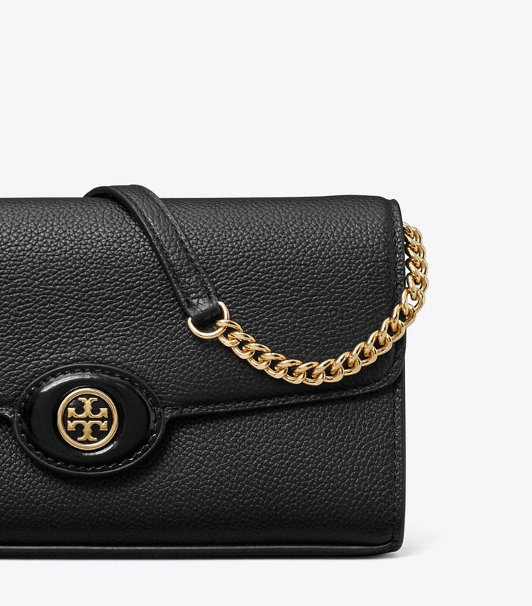 [AT DELHI] TORY BURCH  Robinson Pebbled Crossbody - Black image 2