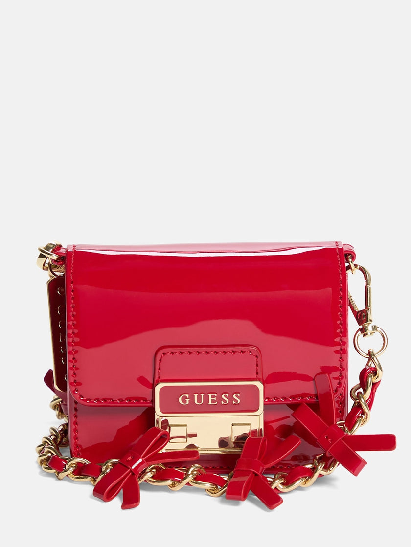 Guess Elssie Card Case Crossbody - Red image 0