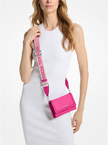 MICHAEL KORS  Jet Set Small Nylon Smartphone Crossbody Bag - Wild Berry image 2