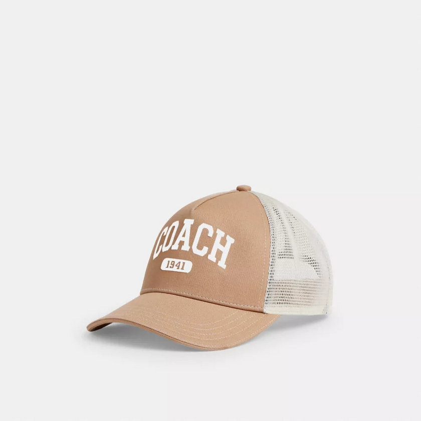 COACH 1941 Embroidered Trucker Hat - Light Saddle, M/L image