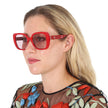 BURBERRY Helena Pink Square Ladies Sunglasses image 1