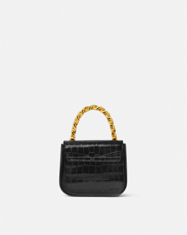 VERSACE La Medusa Mini Croc-effect Bag image 0