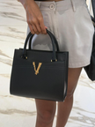 VERSACE Small Vitello Top Handle Bag image 9