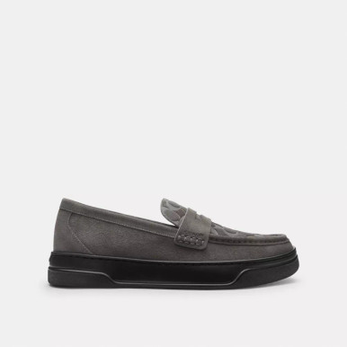 COACH Hybrid Loafer With Signature Print - Charcoal (Arriving In Delhi) image 1