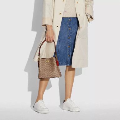 COACH Willow Bucket Bag In Signature Canvas image 0