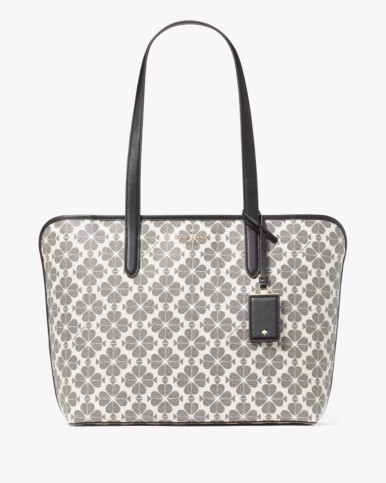 KATE SPADE Signature Spade Flower Large Tote - Black Multi image 3
