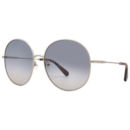 SALVATORE FERRAGAMO Salvatore Blue Gradient Round Ladies Sunglasses (Arriving In Delhi) image 2