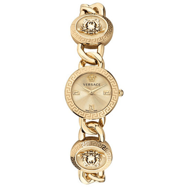 VERSACE Stud Icon Quartz Gold Dial Ladies Watch image 0