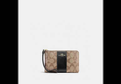 Corner Zip Wristlet In Signature Canvas image 88