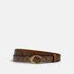 COACH Signature Buckle Belt, 18 Mm - Khaki Saddle image 1