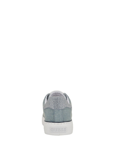 GUESS Lins Rhinestone Low-Top Denim Sneakers image 1