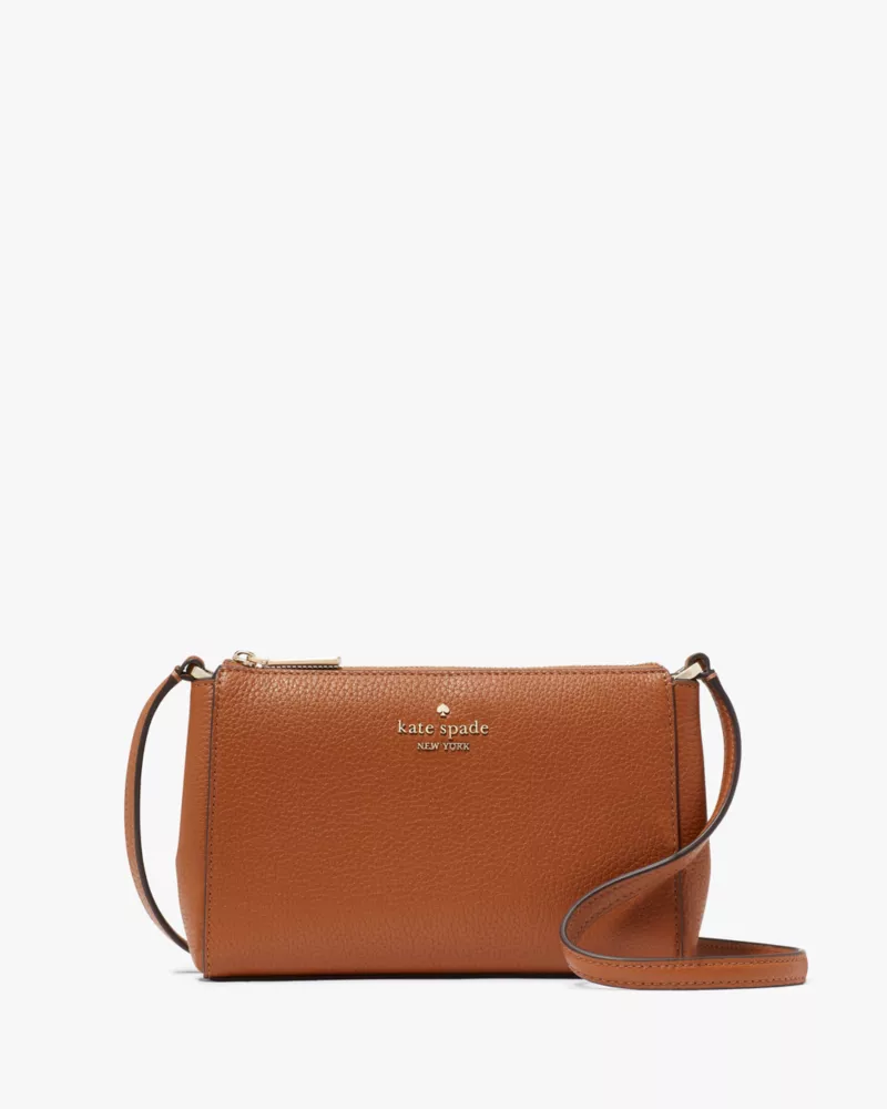 KATE SPADE  Leila Mini Top Zip Crossbody - Warm Gingerbread image