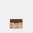 COACH Slim Id Card Case In Signature Canvas With Shell Print image 2