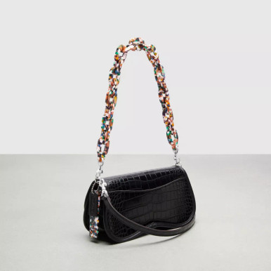 COACH Wavy Dinky Bag In Croc Embossed Coachtopia Leather image 1