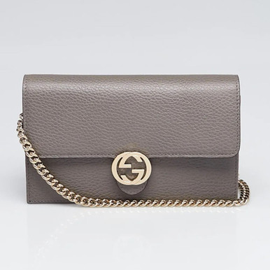 GUCCI Interlocking g Wallet On Chain - Grey image 4