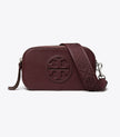 TORY BURCH Mini Miller Denim Crossbody Bag - Dark carmine image 0